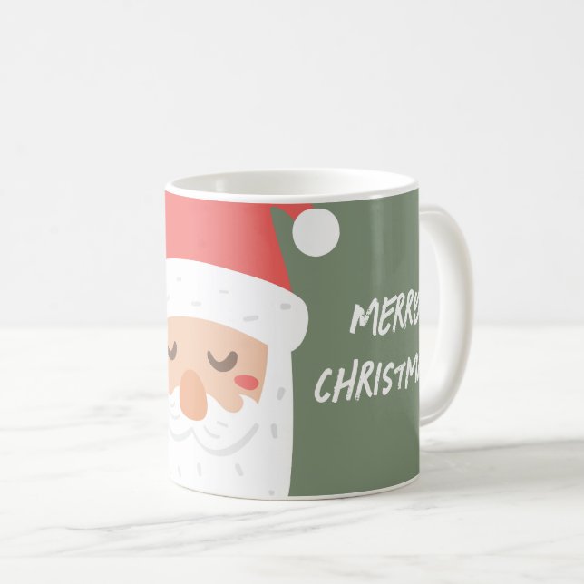 Taza De Café Ho ho ho ho ho ho ho Feliz Navidad Santa Claus (Anverso derecho)
