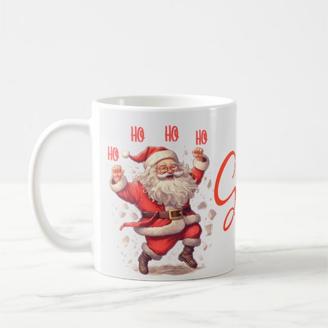 Taza De Café Ho Ho Ho Leche para Santa Mug (Izquierda)