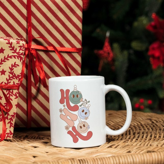 Taza De Café HO HO HO: Navidades bebiendo café Mug (Subido por el creador)