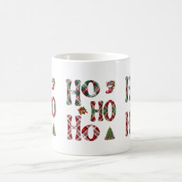 Taza De Café Ho Ho Ho Plaid Christmas
