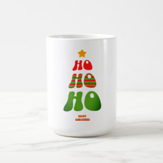 Taza De Café Ho Ho Ho Retro Christmas Tree Mug