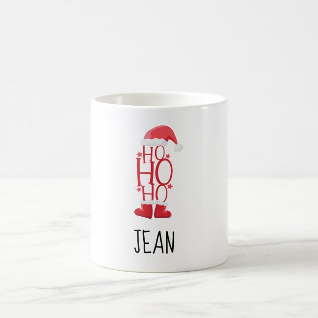 Taza De Café Ho ho Navidades Personalizar Mug (Centro)
