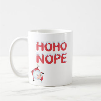 Taza De Café Ho Ho Nope Funny Christmas Mug