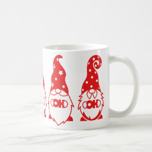 Taza De Café Ho Ho Red Gnomes Coffee Mug