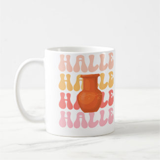 Taza De Café Hobby de cerámica con nombre retro Halle