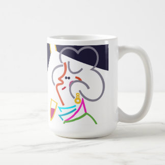 Taza De Café Hobnob Resumen Ilustracion de arte moderno Mug