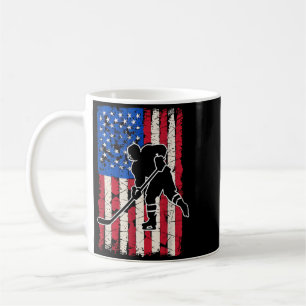 Taza De Café Hockey bandera americana