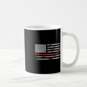 Taza De Café Hockey de Estanque Bandera Americana Shinney 