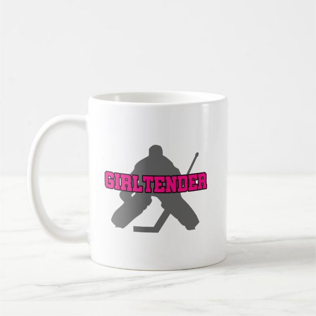Taza De Café Hockey Goalie Chica Girltender (Izquierda)