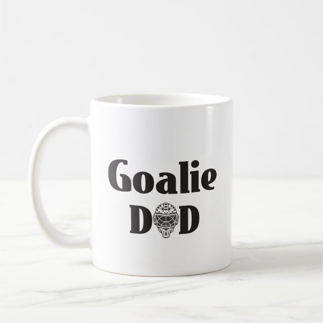 Taza De Café Hockey Goalie Dad (Izquierda)