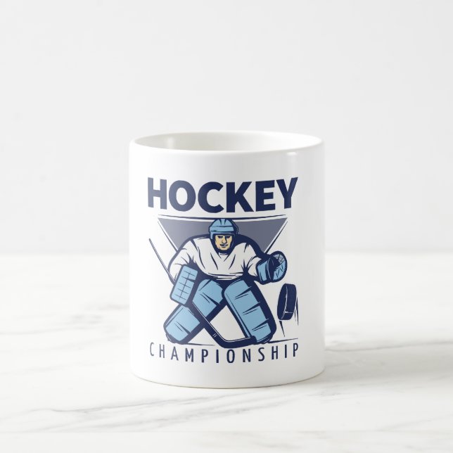 Taza De Café Hockey gracioso (Centro)