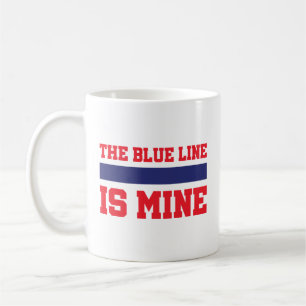 Taza De Café Hockey La Línea Azul es mía