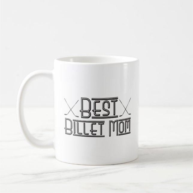 Taza De Café Hockey Mejor Billet Mom (Izquierda)