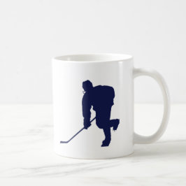Taza De Café Hockey_Player_Blue