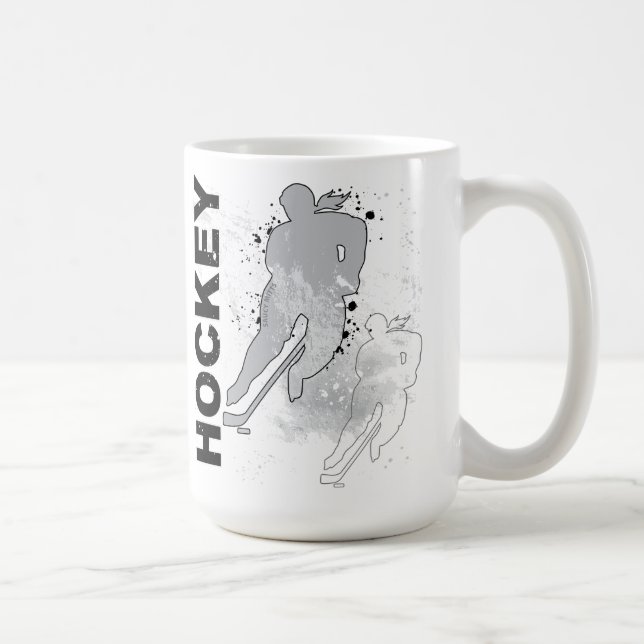 Taza De Café Hockey sobre doble visión (mujer) (Derecha)