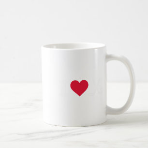 Taza De Café Hockey sobre el amor en el corazón - Unisex
