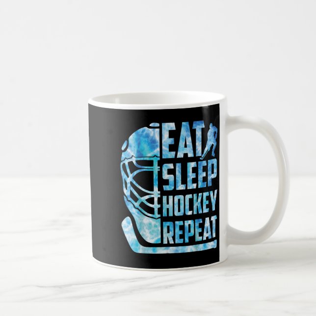 Taza De Café Hockey sobre hielo Come Sleep Hockey Repetir diver (Derecha)
