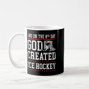 Taza De Café Hockey sobre hielo vintage fe Dios rendimiento
