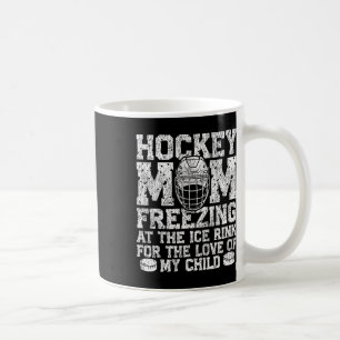 Taza De Café Hockey sobre hielo Vintage Mamá Madre Hockey Mamá 