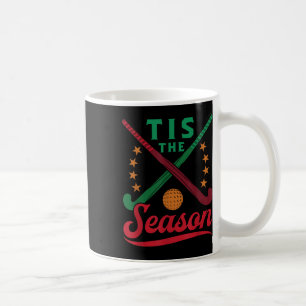Taza De Café Hockey sobre hierba Navidad Es la temporada Jugado