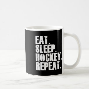 Taza De Café Hockey sobre sueño Hockey sobre regalo repetido Ho