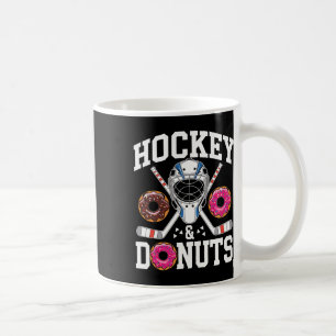 Taza De Café Hockey y Donas Divertido Deporte y Aperitivo