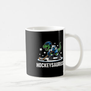 Taza De Café Hockeysaurus T-rex Hockey Dinosaurio _1