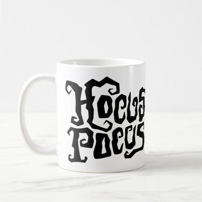 Taza De Café Hocus Pocus Halloween Mug - Spooky Font Coffee Cup (Izquierda)