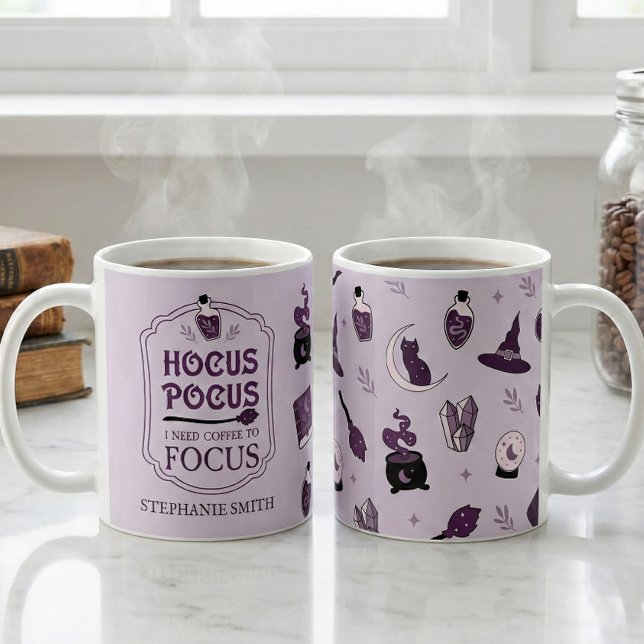 Taza De Café Hocus Pocus Necesito Mi Café Para Centrar Las Test (Subido por el creador)