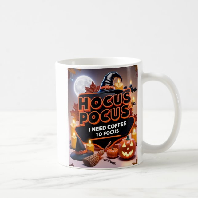 Taza De Café Hocus Pocus Necesito que el café se centre (Derecha)
