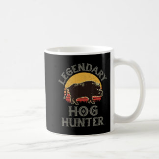 Taza De Café Hog Hunter vintage retro legendario Cerdo vintage