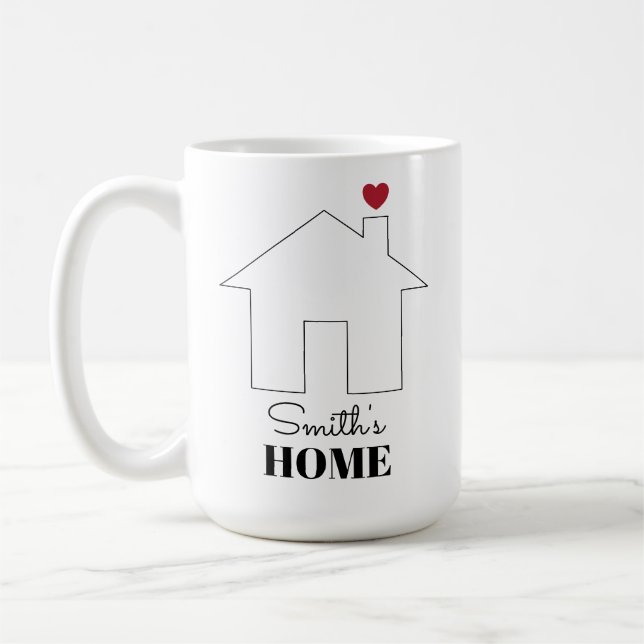 Taza De Café Hogar de Smith con Corazón (Izquierda)