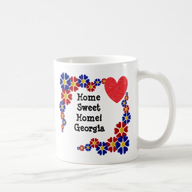 Taza De Café Hogar dulce hogar Georgia (Derecha)