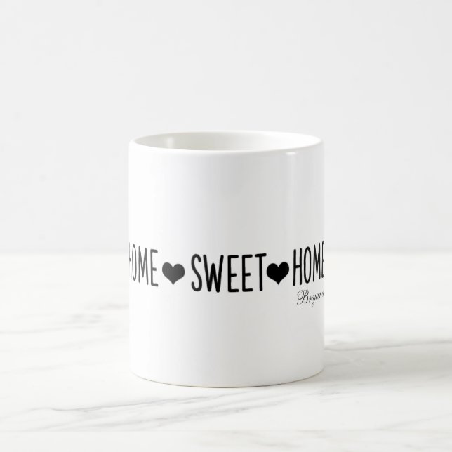 Taza De Café Hogar Dulce Hogar Personalizado (Centro)