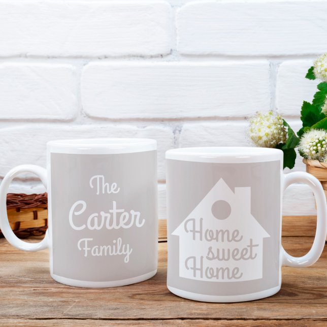 Taza De Café Hogar dulce Hogar personalizado (Subido por el creador)