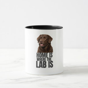 Taza de café Hogar es donde está el Lab