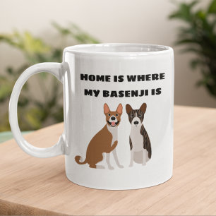Taza De Café Hogar Es Donde Está mi Basenji