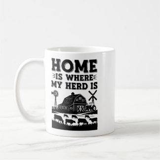 Taza De Café Hogar es donde está mi manada