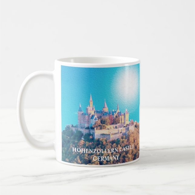 Taza De Café Hohenzollern Castle Germany Pintura (Izquierda)