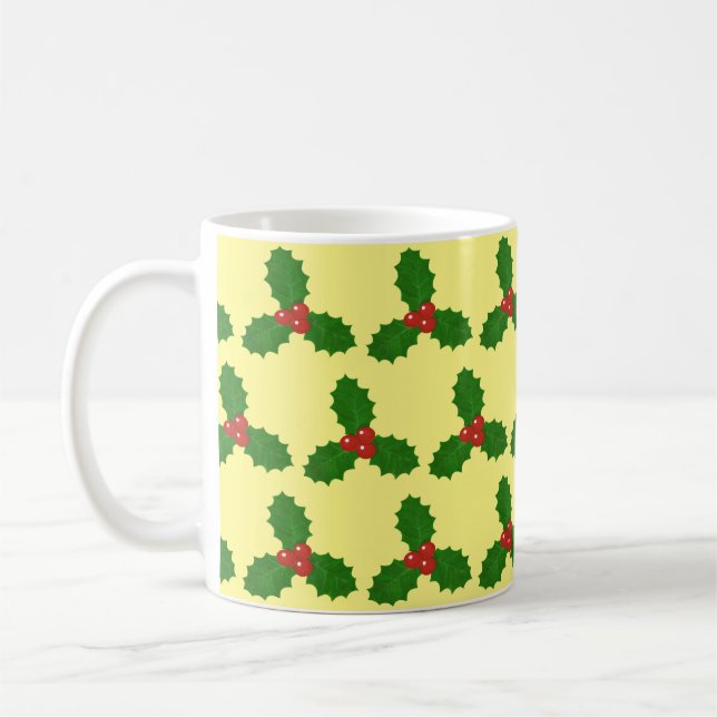 Taza De Café Hoja de Acebo (Izquierda)