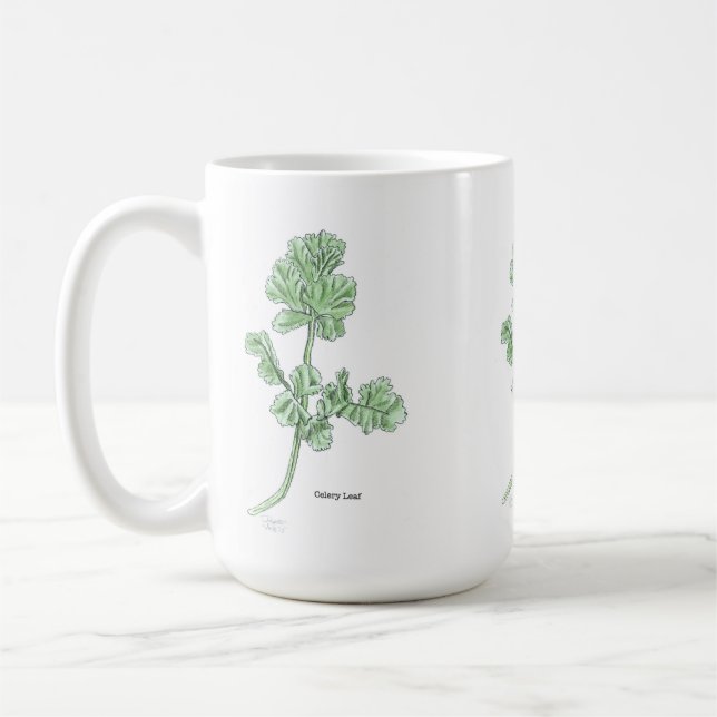 Taza De Café Hoja de Apio (Izquierda)