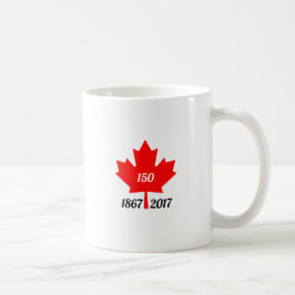 Taza De Café Hoja de arce de Canadá 150 en 2017