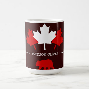 Taza De Café Hoja de arce de Canadá, feliz día de la canadá, 1 