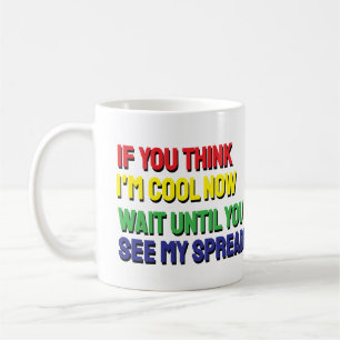 Taza De Café Hoja de cálculo divertida de una persona de negoci