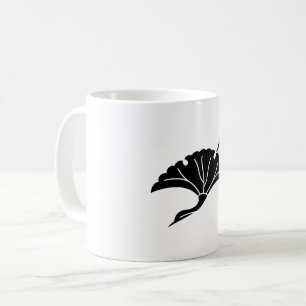 Taza De Café Hoja de ginkgo en forma de grulla