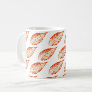 Taza De Café Hoja de la Naturaleza Imprimir hojas de haya otoña