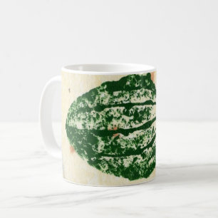 Taza De Café Hoja de la Naturaleza Imprimir hojas de plátano de