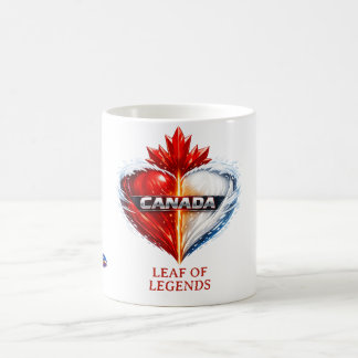 Taza De Café hoja de leyendas de Canadá