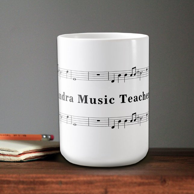 Taza De Café Hoja de Música (Music Sheet Mug)