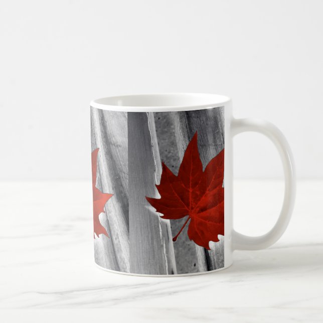Taza De Café hoja roja (Derecha)